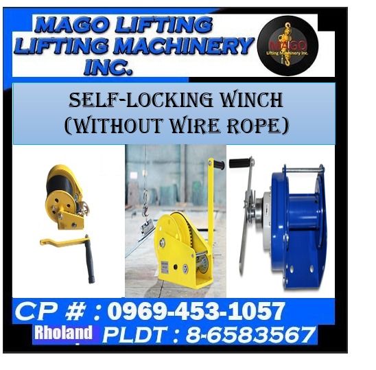 Selflocking Winch (without wire rope), Commercial & Industrial, Construction & Building