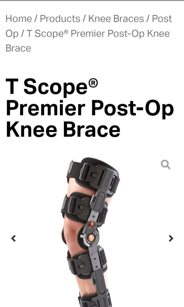 Selling PostOp Knee Brace, Sports Equipment, Other Sports Equipment
