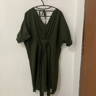 Senja Sore Forest Green Midi Dress
