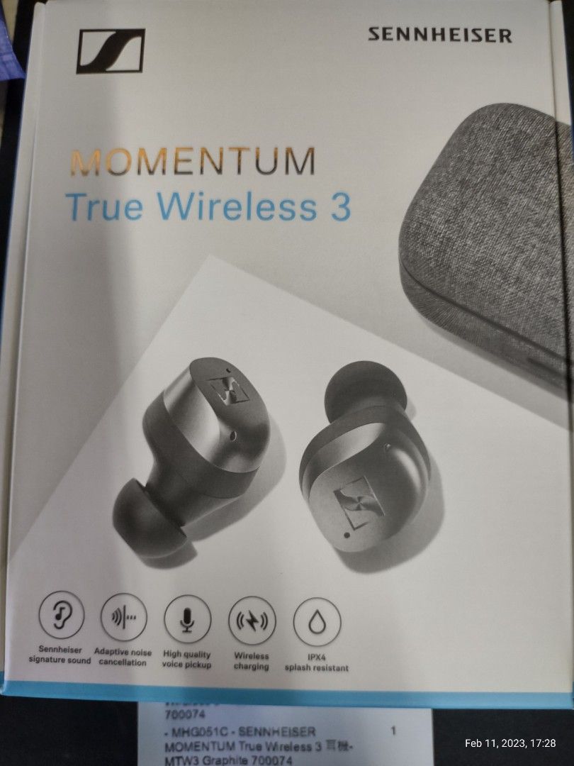 Sennheiser momentum true wireless 3 行貨未開封, 音響器材, 耳機
