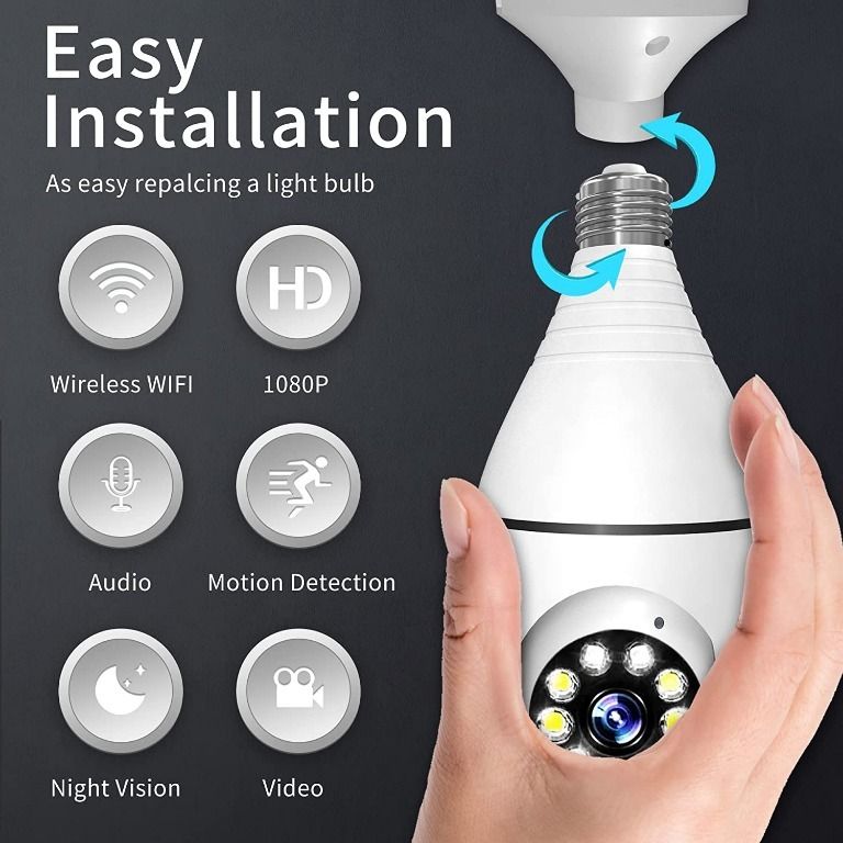  Tuya Smart Life Security Camera,1080P HD Wireless WiFi Home  Surveillance Pan/Tilt 360° View Waterproof Night Vision, Human  Detection,Auto Tracking : Electronics