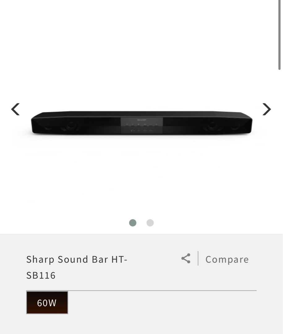 Sharp Soundbar HTSB116, Audio, Soundbars, Speakers & Amplifiers on Carousell