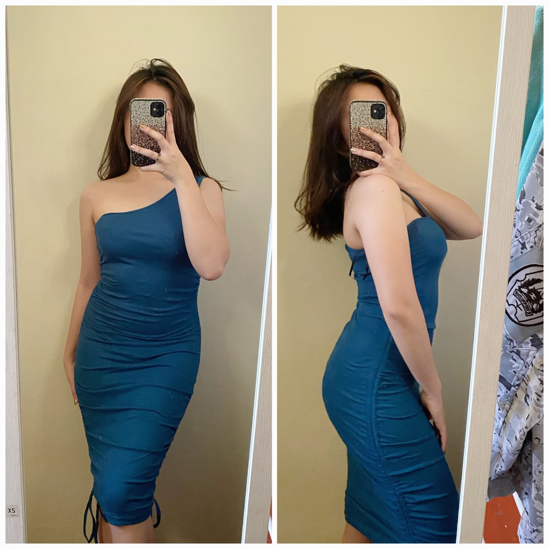 Side Ruch Dress, Women'S Fashion, Dresses & Sets, Dresses On Carousell