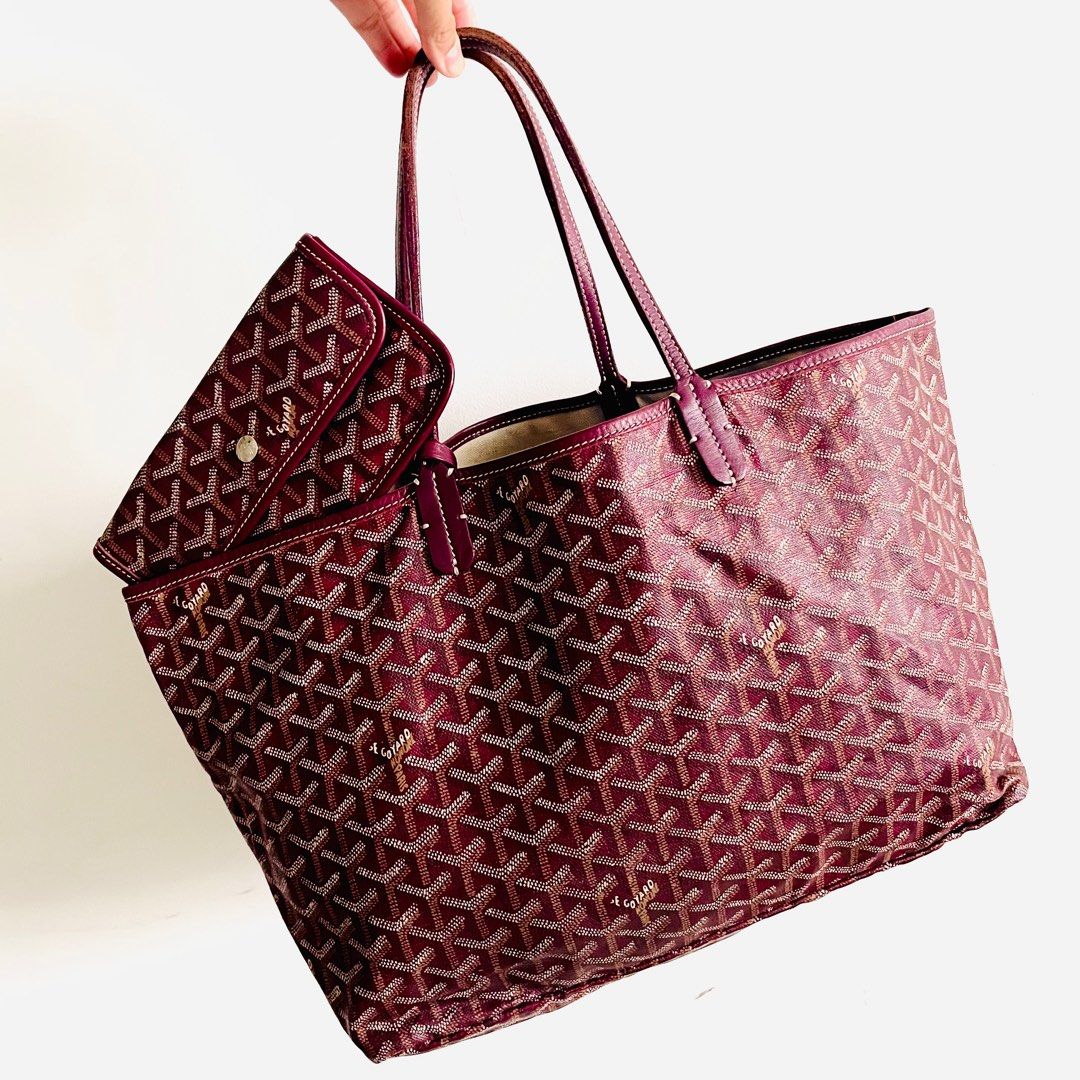 Goyard St. Louis PM in Special Color Maroon, Luxury, Bags & Wallets on  Carousell