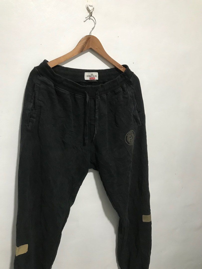 Stone Island x Supreme Men s Fashion Bottoms Joggers on Carousell