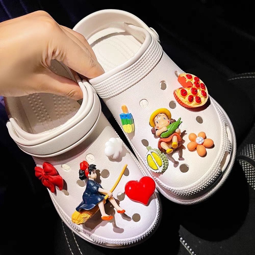 Studio Ghibli Theme Crocs Jibbitz, Women's Fashion, Footwear, Shoe ...