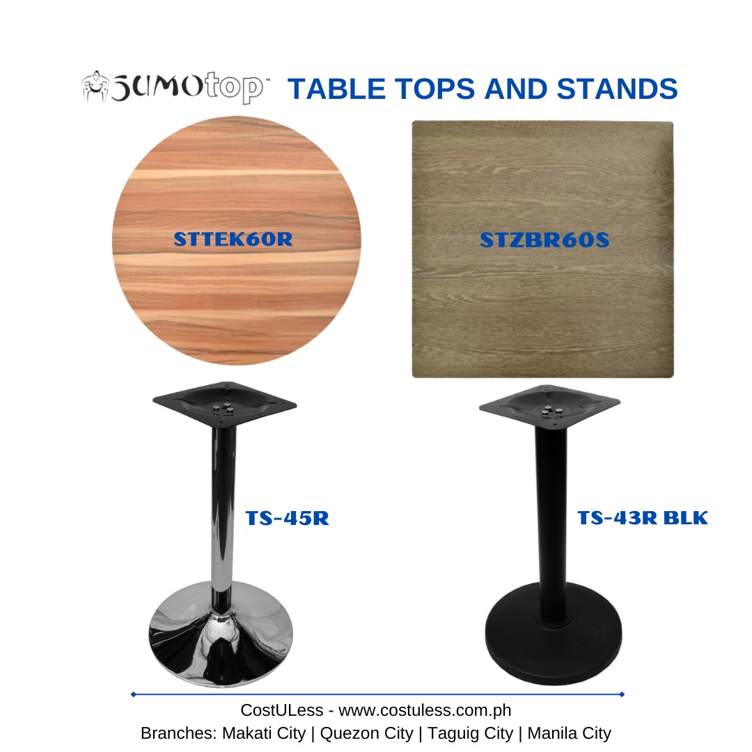 SUMOTOP TABLE TOPS AND TABLE STANDS, Commercial Grade Table Tops