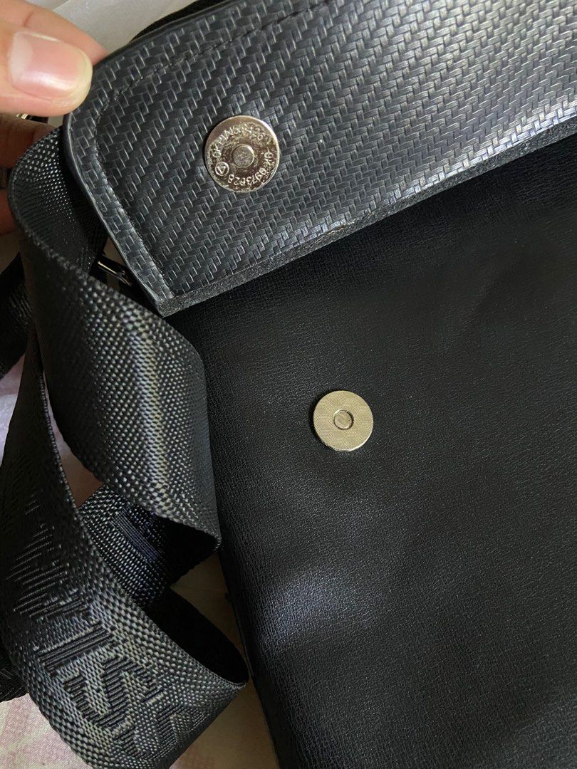 Swiss polo textured sling hotsell bag