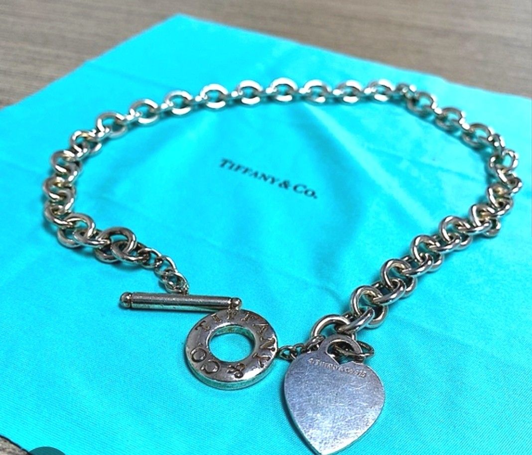 Tiffany & Co. Heart Tag Toggle Necklace in Sterling Silver | myGemma | Item  #135626