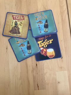 Tiger beer coasters x 3