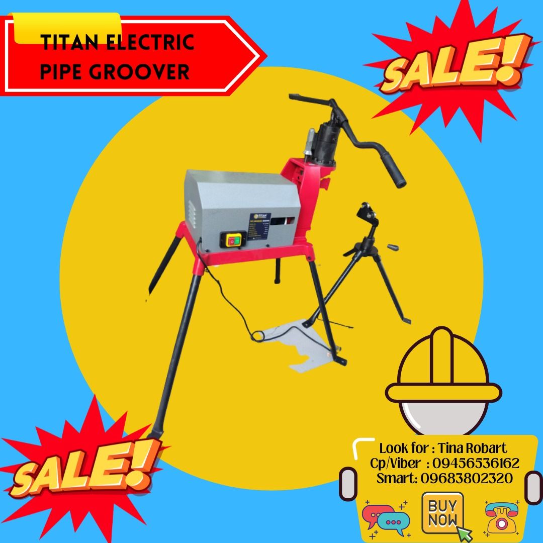 Titan Electric pipe groover, Commercial & Industrial, Construction