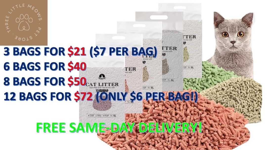 Cat food deals and litter delivery