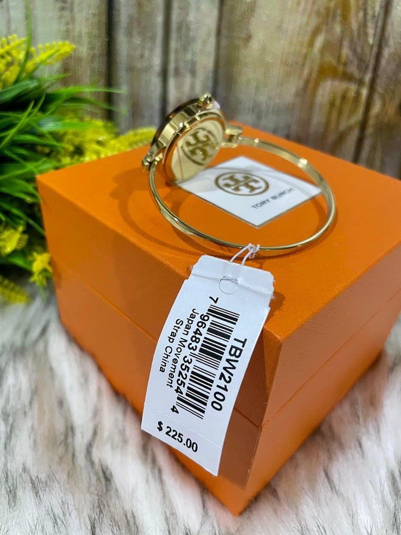 Tory Burch TBW2100 Gigi Bangle Stainless Steel Watch Gold-Tone