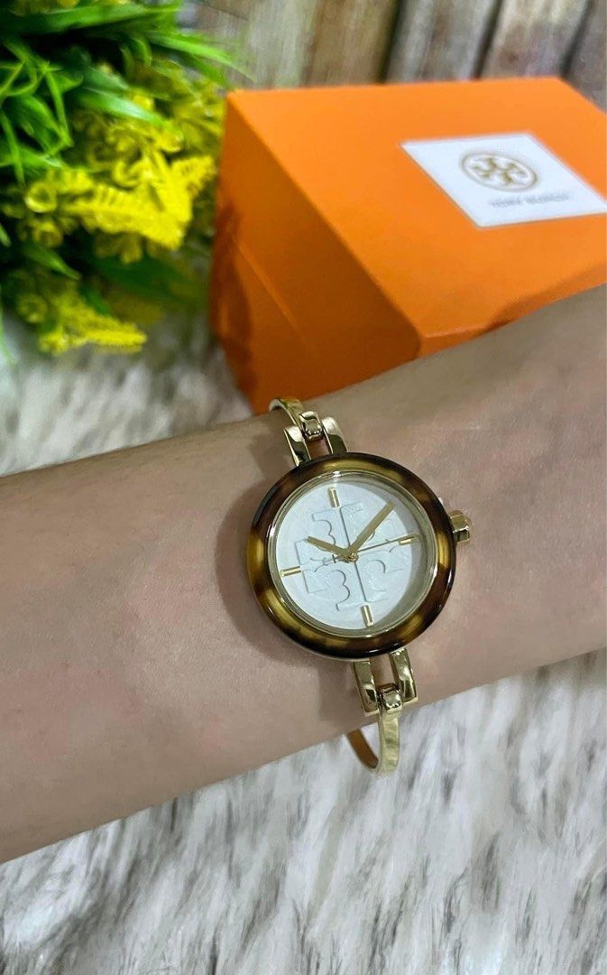 Tory Burch TBW2100 Gigi Bangle GoldTone Stainless Steel Watch on Carousell
