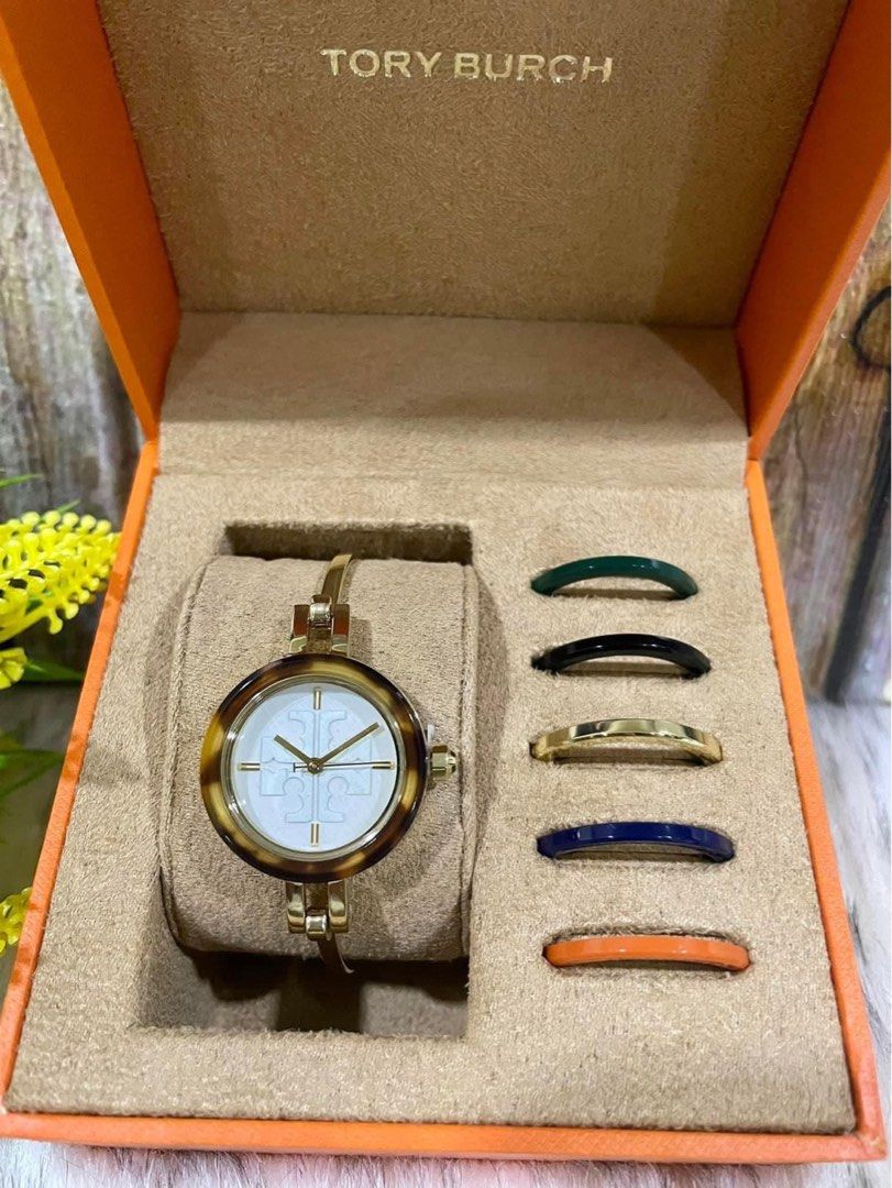 Tory Burch TBW2100 Gigi Bangle GoldTone Stainless Steel Watch on Carousell