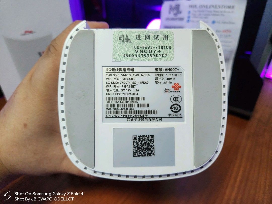 Unicom 5G/LTE CPE VN007+ Modem Router, Computers & Tech, Parts ...