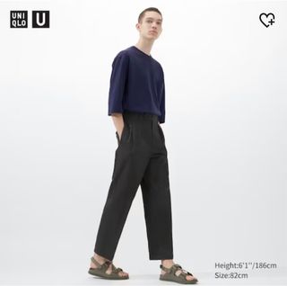 U Wide Fit Pleated Chino Pants