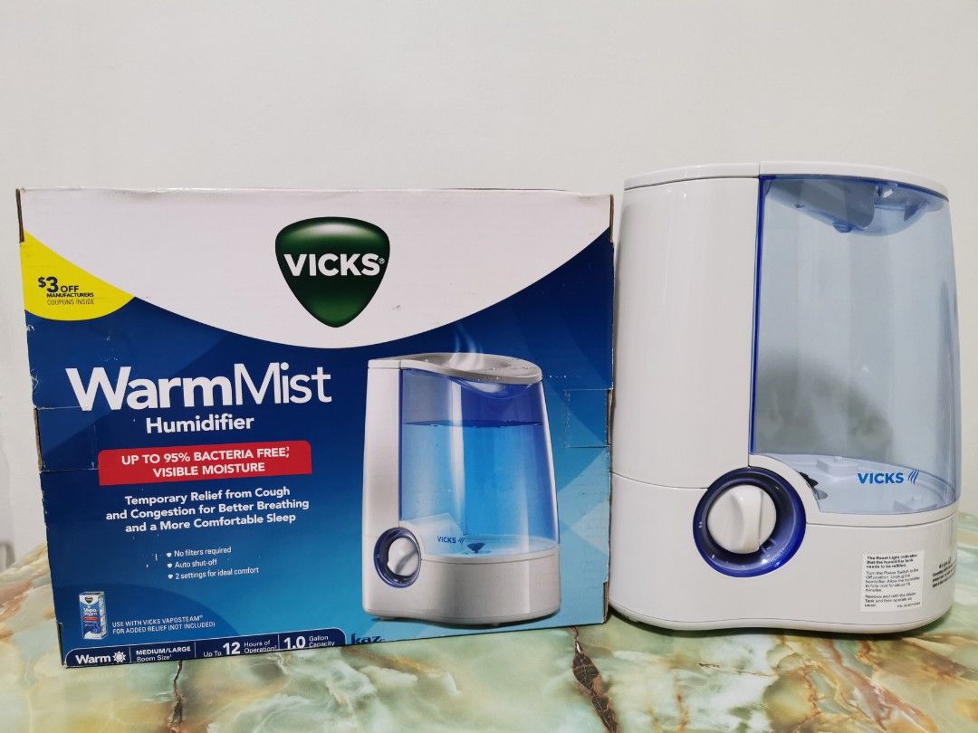 Vicks warm mist humidifier V745A, Health & Nutrition, Medical Supplies