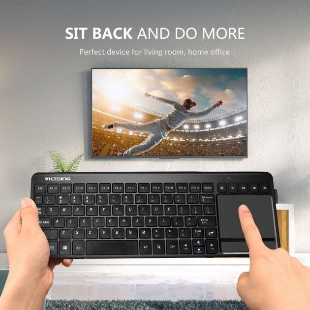 Victsing wireless touch keyboard kg3608 2.4G USB with touchpad