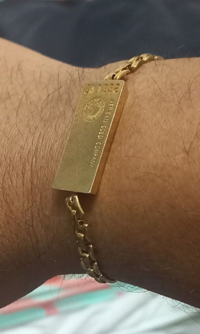 Vintage African Gold Company 24k plated Bracelet