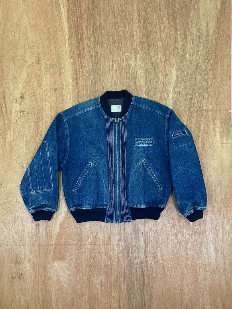 Vintage D&G wool mix denim bomber jacket – OneCatBoutique