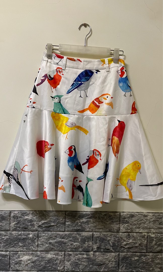 Birds Skater Skirt