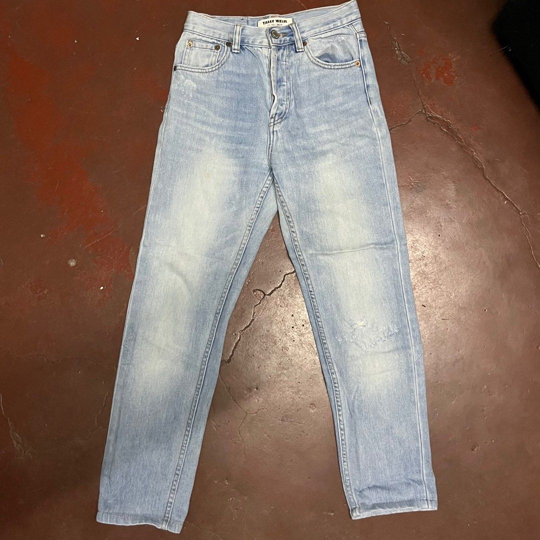 Vintage Light Medium Wash Denim Jeans, Women's Fashion, Bottoms, Jeans ...