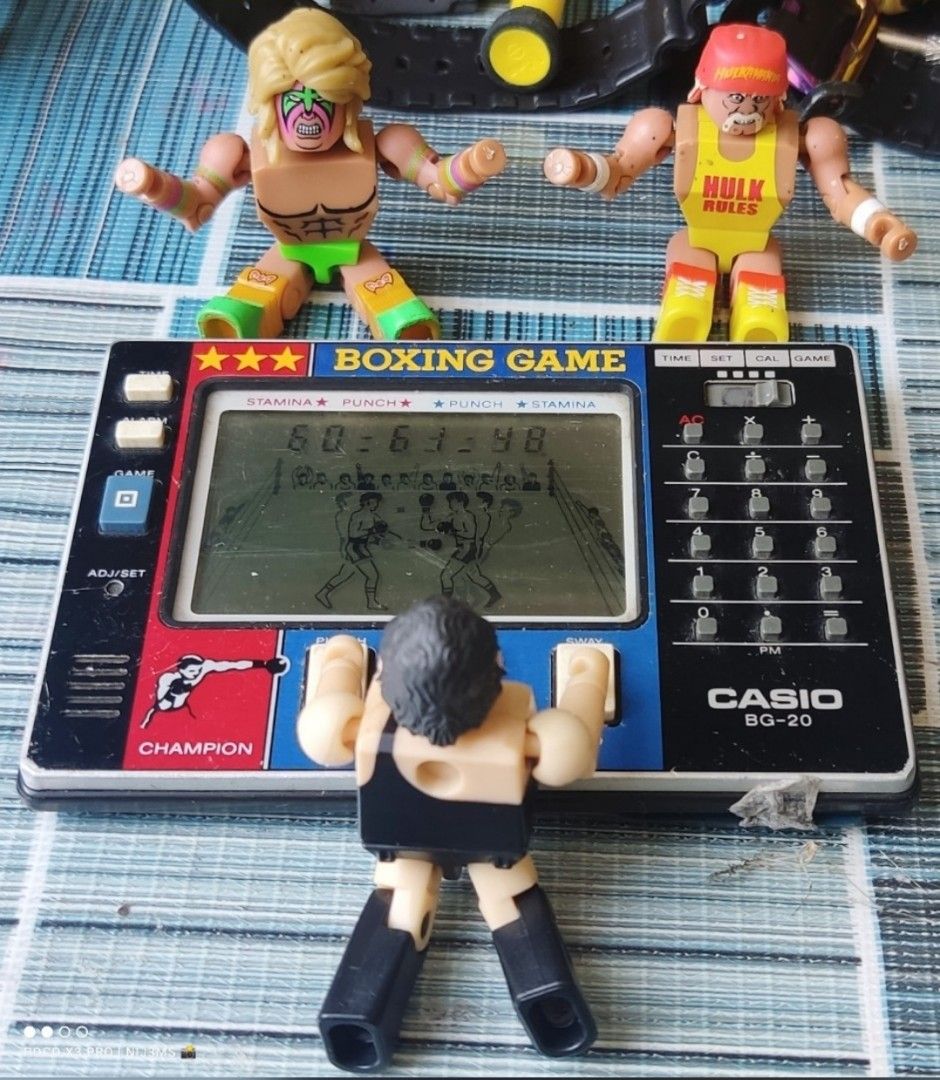 Vintage rare casio calculator boxing game watch