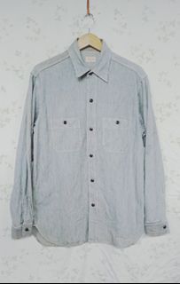 Vintage Sugar Cane Hickory button Ups uniform Shirt