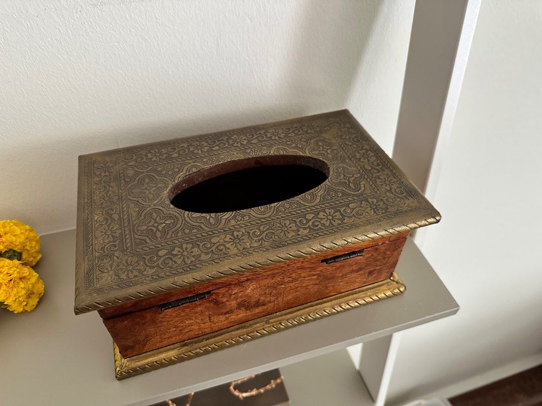 Vintage tissue box, Furniture & Home Living, Home Decor, Other Home