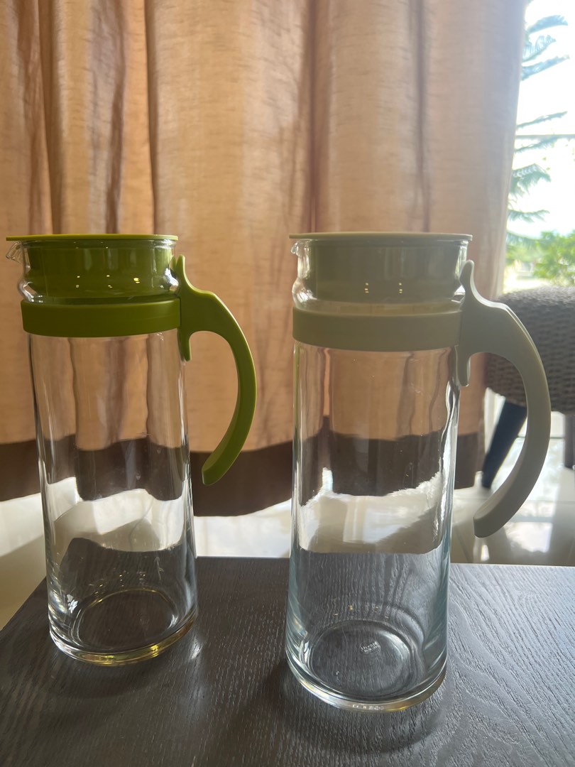 Water jug pitcher with lid ocean, Furniture & Home Living, Kitchenware & Tableware, Pitchers