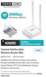 Wireless internet merek toto