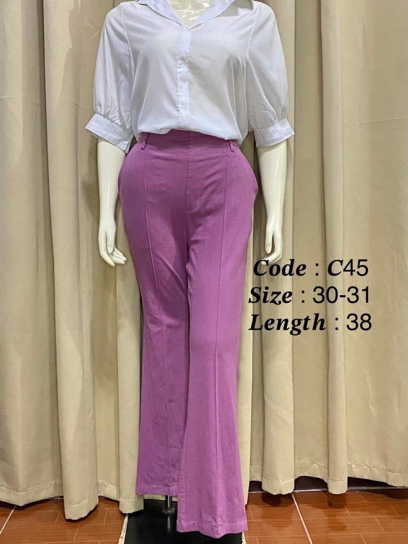 Buy Pink Straight Fit Trouser Pants Online - W for Woman-saigonsouth.com.vn