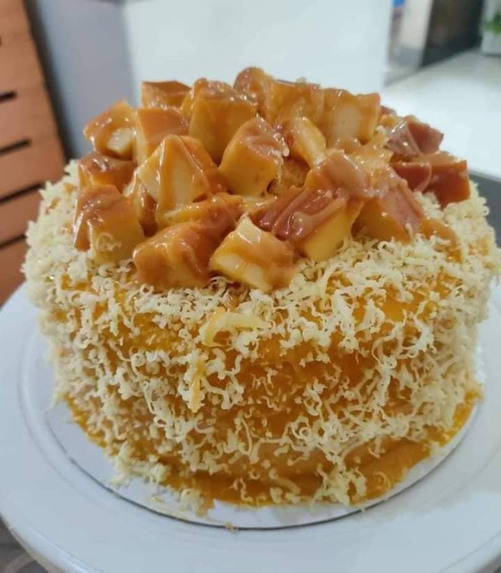 Creamy Yema Cake - The Peach Kitchen