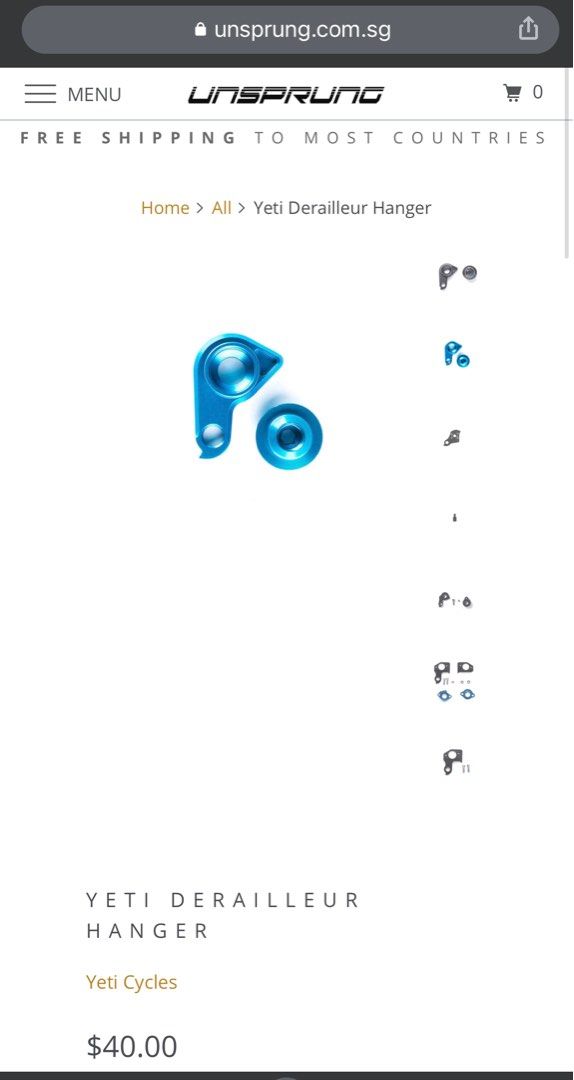 yeti derailleur hanger