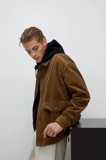 Zara Man Oversized Curdoroy (Category: Coats, Jackets and Outerwear) located in Cordon. Submitted by bitxybitx (Listing ID 1214579451, Image 1). Description: Zara Oversized Corduroy Jacket Size S-M on Tag will fit large frame Note: oversized fit Very Nice Quality in almost new condition .