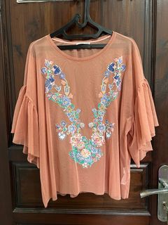 Zara Peach Top