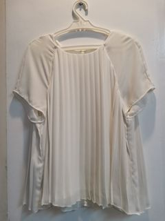 Zara white sheer blouse