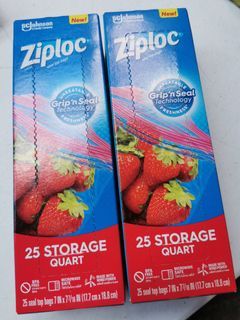 Ziplock Storage Quart 25s (SC Johnsons)