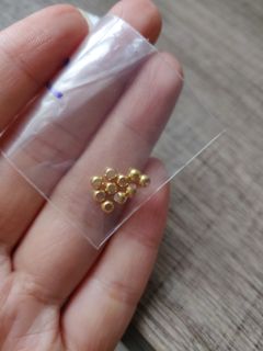 18K/Au750 黃金色散珠 定位珠/圓光珠/貓眼珠 DIY編繩64246336728321110