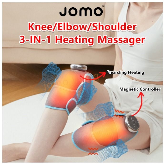 Heated Knee Massager, 3 in 1 Knee Massager with Heat and  Vibration, Portable Cordless Electric Massage Knee Heating Pads Elbow  Shoulder Brace Wrap, 3 Vibration Heating Modes and LED Display (1PCS) 