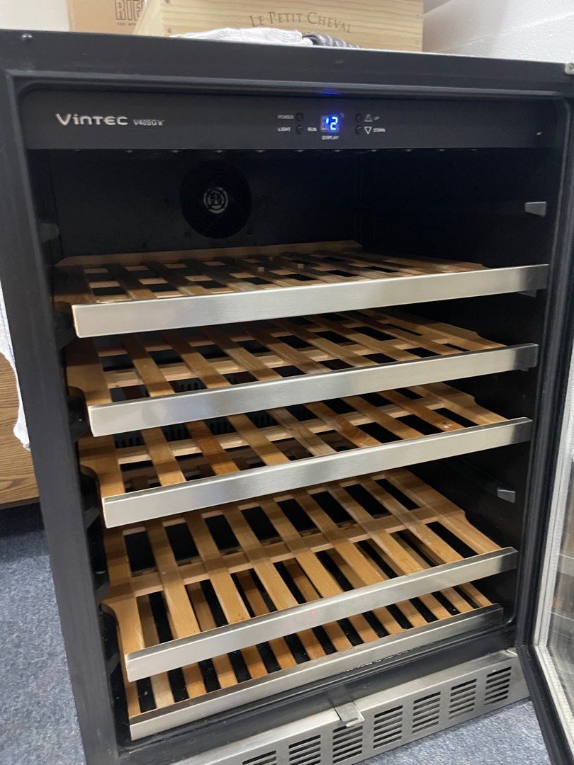 40 bottle capacity vintec wine chiller / fridge / cellar / cooler, TV
