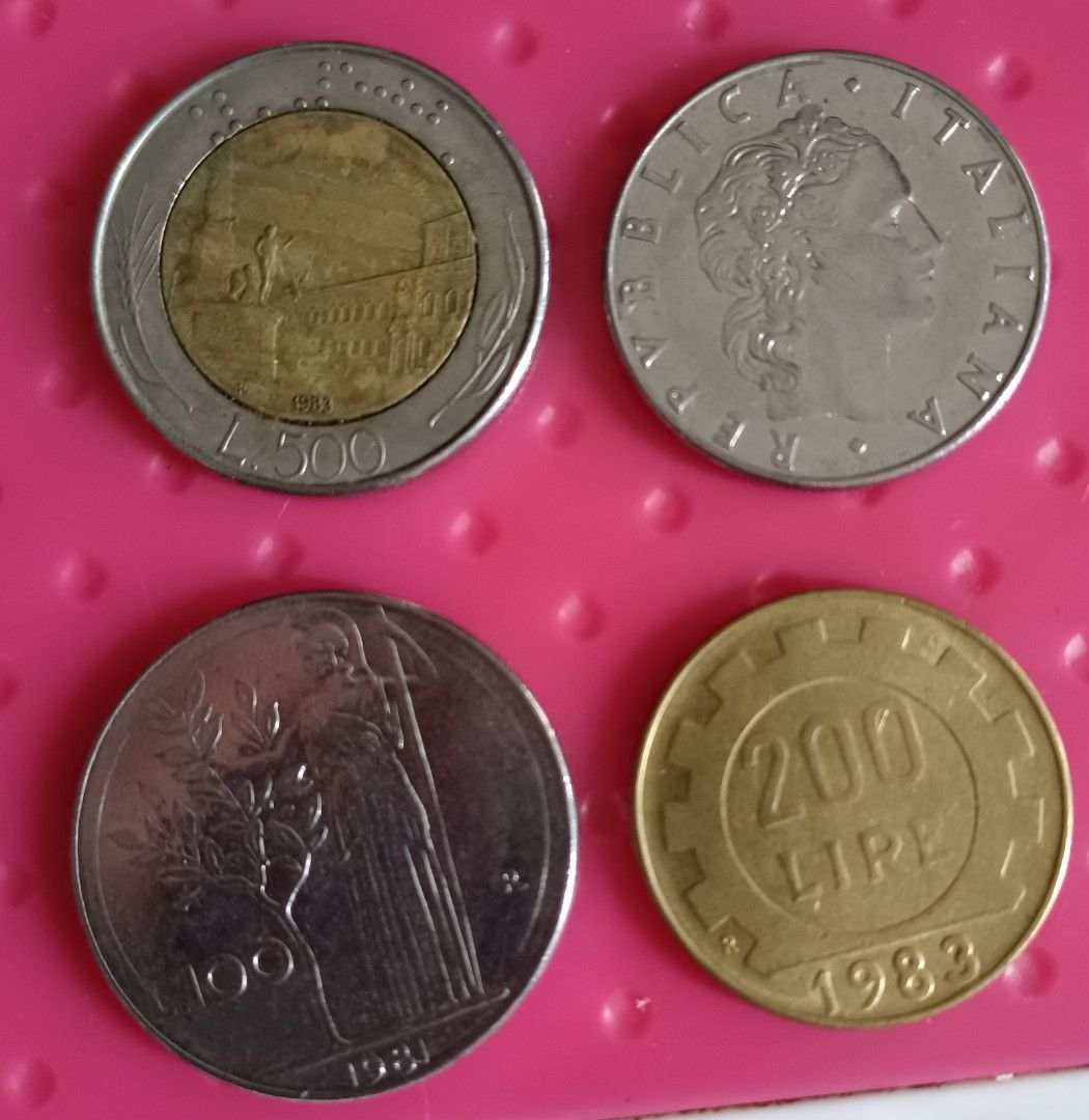 意大利硬幣4個, 興趣及遊戲, 收藏品及紀念品, 錢幣- Carousell