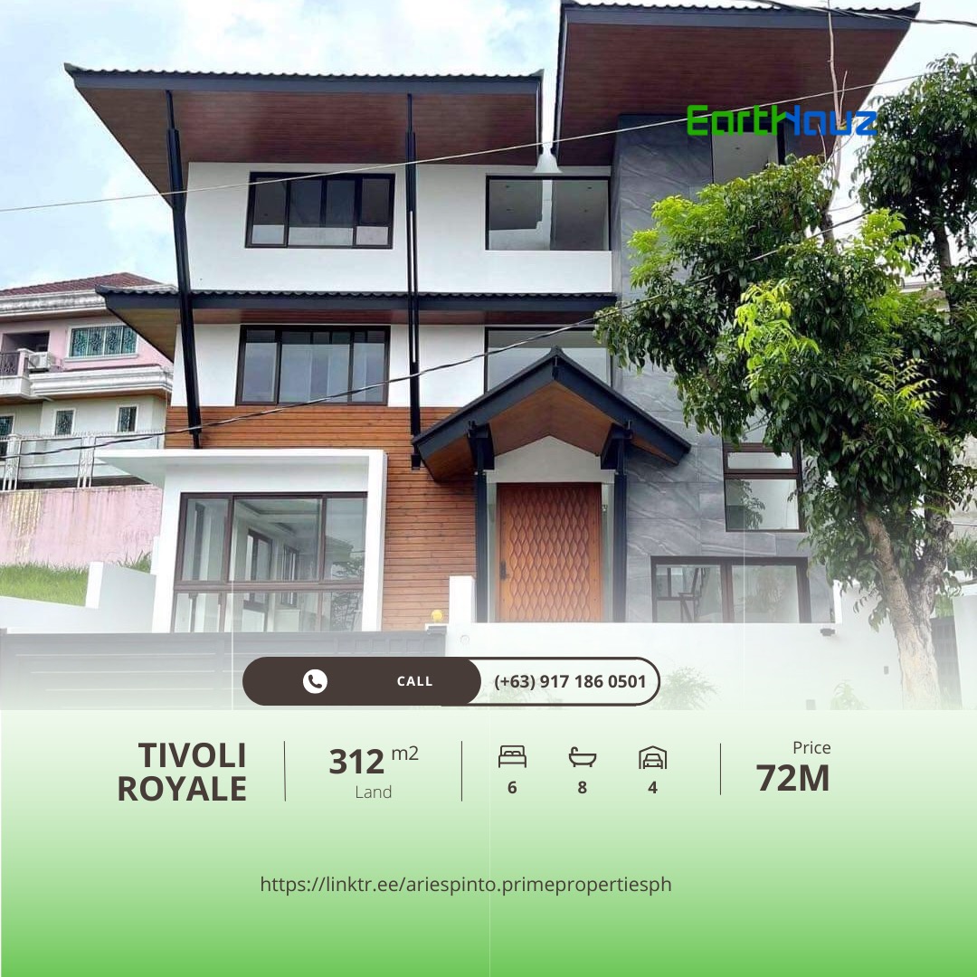 4 Storey 6BR House and Lot with Swimming Pool at Tivoli Royale