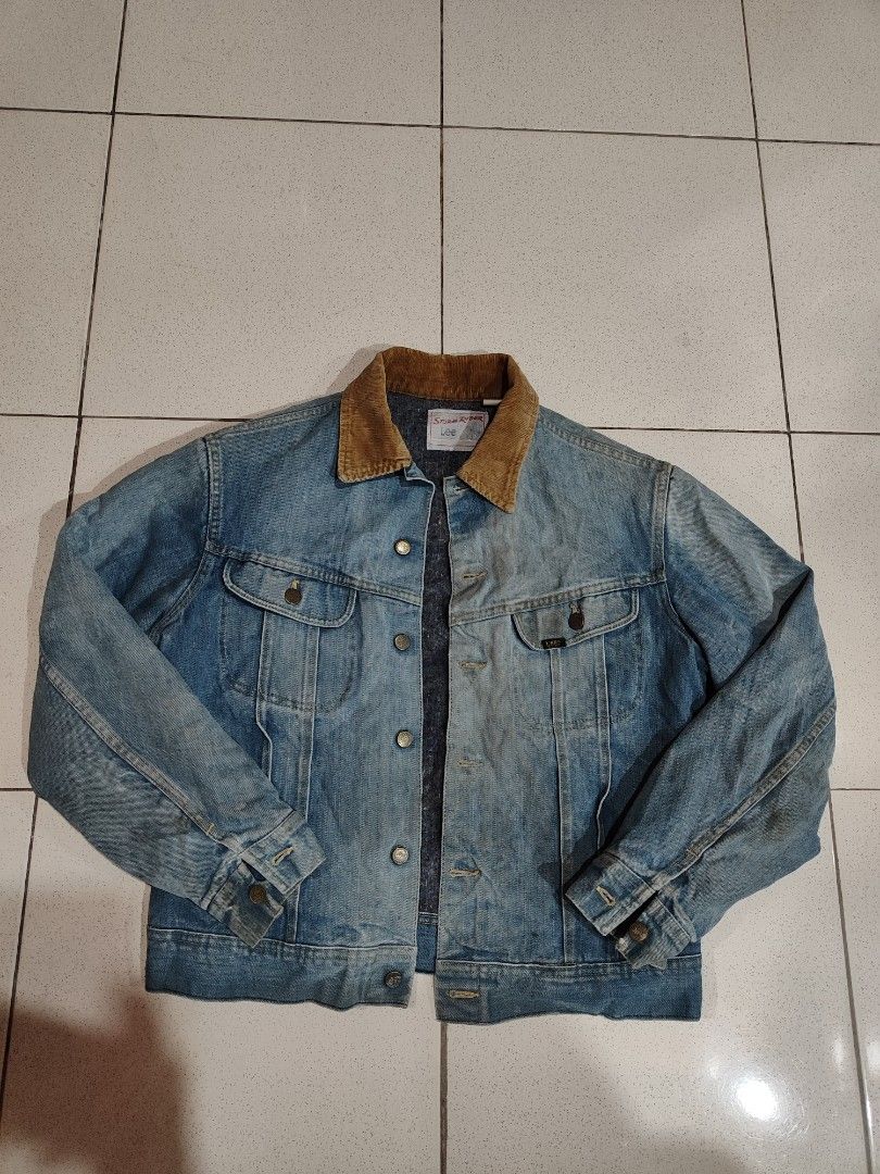 60s Lee Storm Rider Blanket Lined Denim Trucker Jacket Union Made in