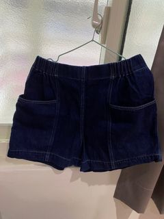 大口袋牛仔短褲