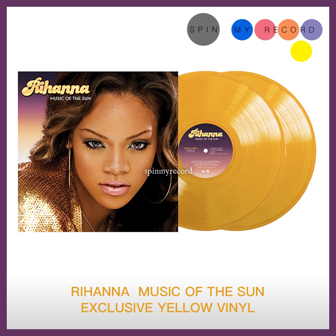 [預訂] Rihanna Music of The Sun Exclusive Yellow Vinyl 限定黃色膠, 預購 - Carousell