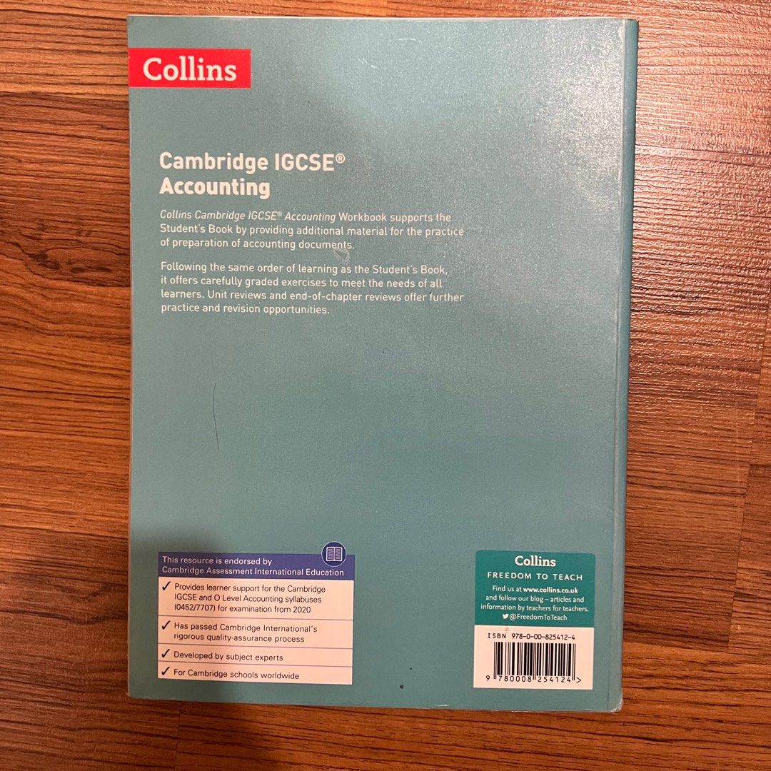 Accounting Workbook (Collins IGCSE & O level), Hobbies & Toys, Books