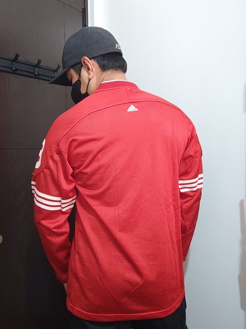 Adidas Jersey (Category: Activewear) located in Paranaque City. Submitted by InsideDaBox (Listing ID 1214807907, Image 2). Description: 🚩Adidas Jersey ✅Pre-loved ✅Condition: 9.5/10 ✅Size: Small Model: 5'7" / Medium built ✅Color may vary due to lighting condition ✅Location: Malasiqui, Pangasinan.