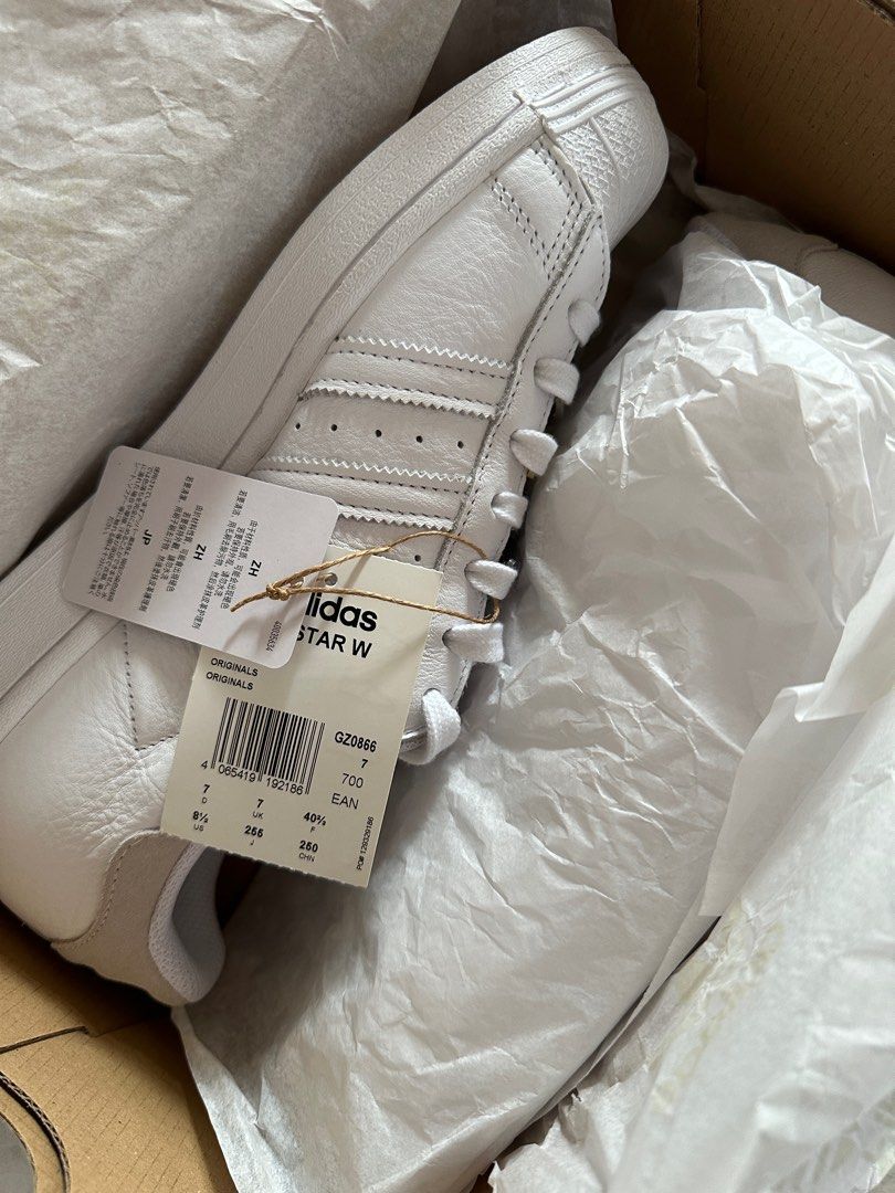 Adidas superstar with lace jewels